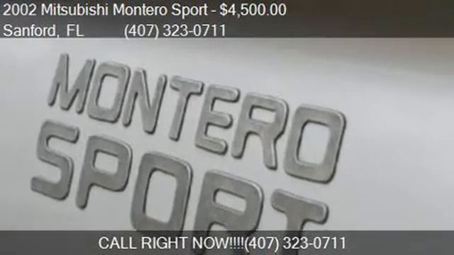 2002 Mitsubishi Montero Sport SPORT ES for sale in Sanford, смотреть онлайн