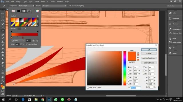 TUTORIAL MEMBUAT LIVERY ETS2 Pake PHOTOSHOP CC смотреть онлайн