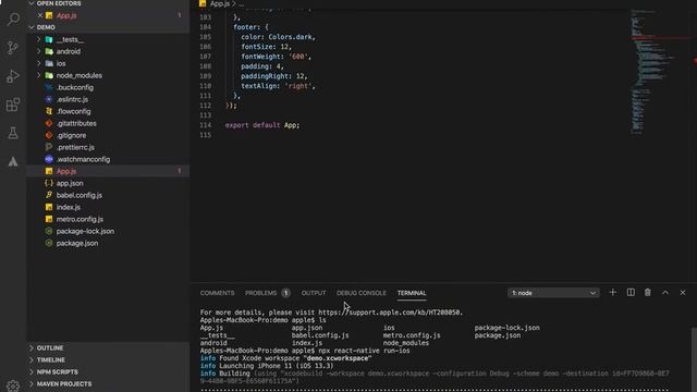 Creating react native project on mac смотреть онлайн