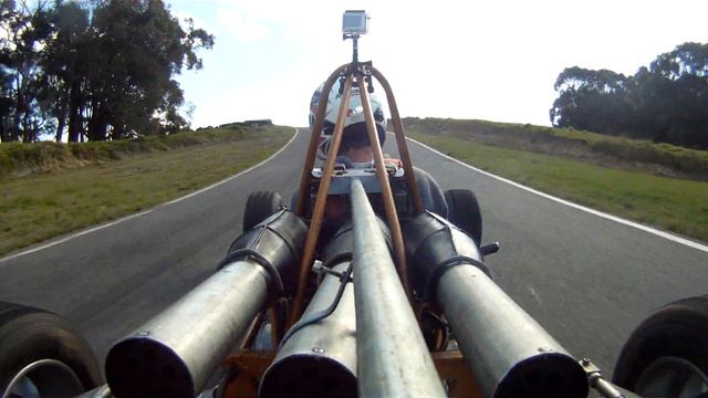 1972 LEO BATES HILLCLIMB CAR WITH H2 KAWASAKI ENGINE AT HAUNTED HILLS TRACK смотреть онлайн