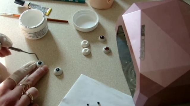 Глаза из полимерной глины для куклы БЖД смотреть онлайн