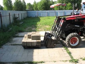 Самодельные палетные вилы на ДФ-244