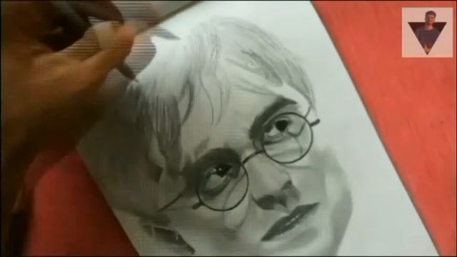 #HarryPotter step by step sketch tutorial / Pencil Shading Blend hair  / Meet sketch art смотреть онлайн