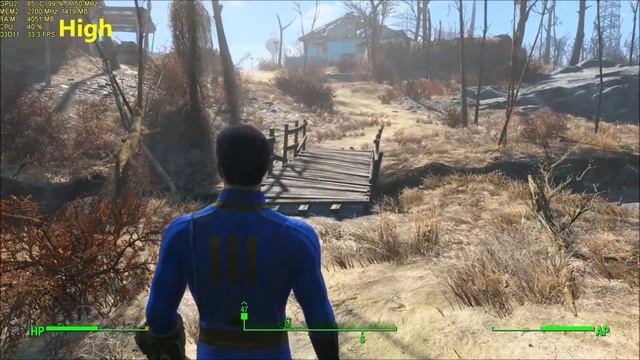 Fallout 4 GTX 750Ti Benchmark смотреть онлайн