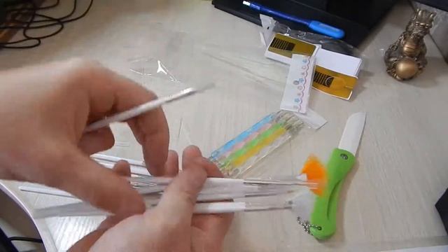 Кисточки для дизайна ногтей 20шт . Стикер для наращивания ногтей смотреть онлайн