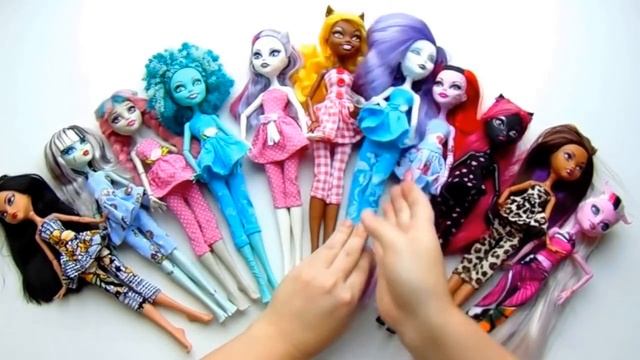 Пижамки для кукол Монстер хай и ЕАН на продажу смотреть онлайн