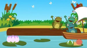 ПЕСНИ ДЛЯ ДЕТЕЙ ?? ПЯТЬ МАЛЕНЬКИХ ЛЯГУШЕК  Песенка игра для изучения счёта