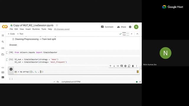 MLP T2 2023 Live Session 03 W2L1 смотреть онлайн