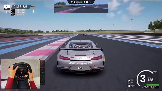 Mercedes-AMG GT4 - Paul Ricard - Assetto Corsa Competizione - Logitech G923 Gameplay смотреть онлайн