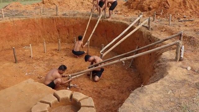 Building The Most Secret Underground House And Water Slide Around Swimming Pool Underground смотреть онлайн