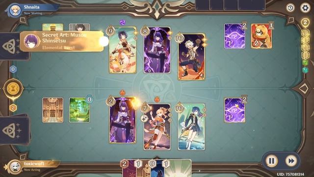 Yoimiya Triple Kill on turn 3 | Genshin Impact TCG смотреть онлайн