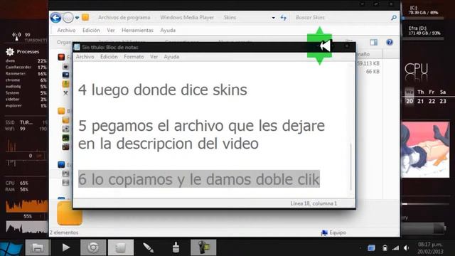 como ponerle skins a windows media player 2013 смотреть онлайн