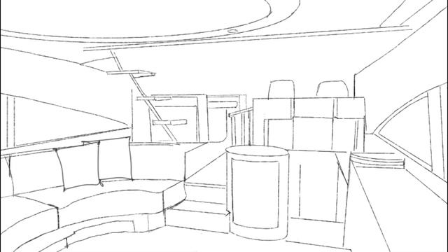 SETAG Yachts | Fairline 58 Sketch Render Timelapse смотреть онлайн