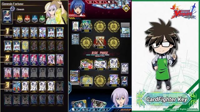Fortuna (Genesis) vs Liberator (Gold Paladin) - CardFighter Zero смотреть онлайн