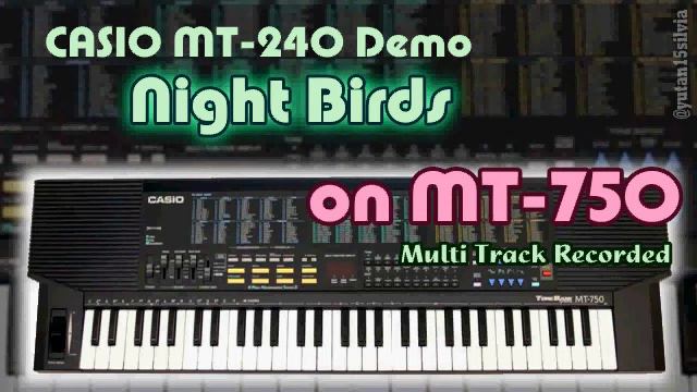 Casiotone MT-240 Demo Song "Night Birds" on CASIO MT-750 смотреть онлайн