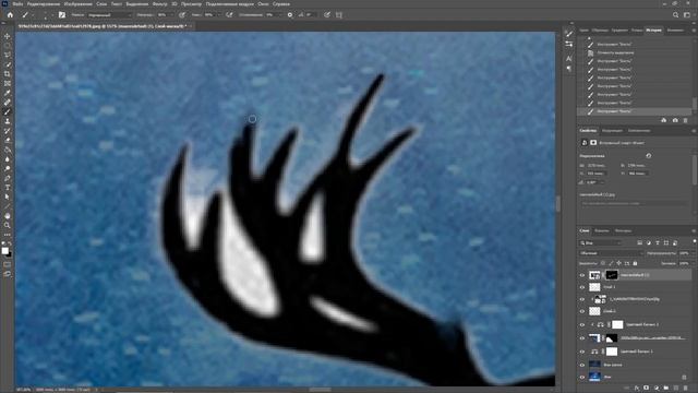 Новогодний/Зимний арт - Speed art in Photoshop смотреть онлайн