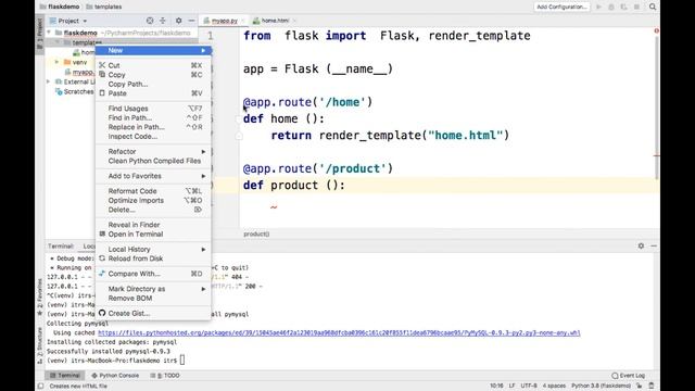 Developing Python Flask web application with MySQL database. смотреть онлайн