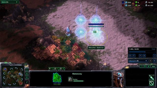 Starcraft 2: PvP Zealot Rush! (NoahNelse vs Galtran) смотреть онлайн