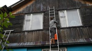 Лайф хак. Как покрасить высокий дом если у вас нет достаточно высокой лестницы