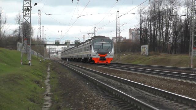Электропоезд ЭД4М-0479 ЦППК перегон Кунцево-1 - Одинцово смотреть онлайн