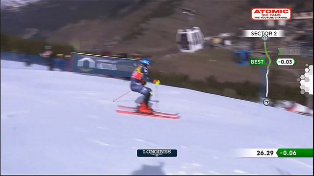 Mikaela Shiffrin 🇺🇸 - Soldeu (AND), World Ski Cup Finals, women's slalom, 1st run #sheskis @atomic смотреть онлайн