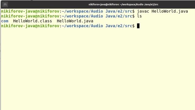 Audio Java #02.1 - Уточнение в части команды java смотреть онлайн
