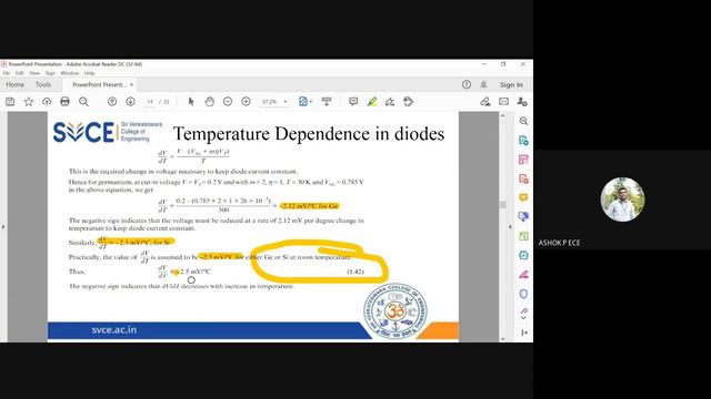 Electron Devices | Lecture-10 | TEMPERATURE EFFECTS IN PN JUNCTION DIODES смотреть онлайн