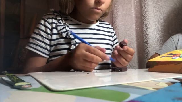 Из пластилина корзина с цветами смотреть онлайн