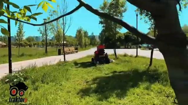 Садовый трактор Cub Cadet XT3 QS137 - самый надежный помошник для коммунальных служб. смотреть онлайн