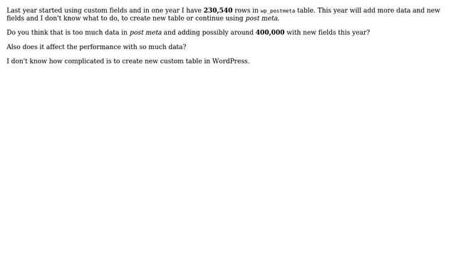 Wordpress: So much data in postmeta смотреть онлайн