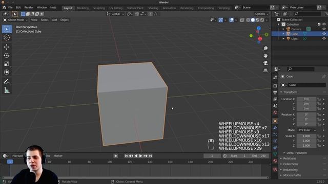 Part 1-Blender Beginner Tutorial (Basic Navigation, Shortcut Keys) смотреть онлайн