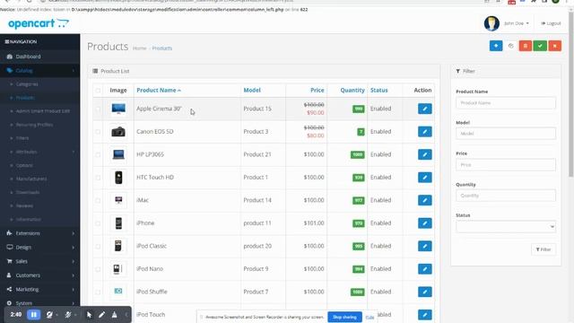 Opencart Admin Product Smart Edit - Codely Infotech смотреть онлайн