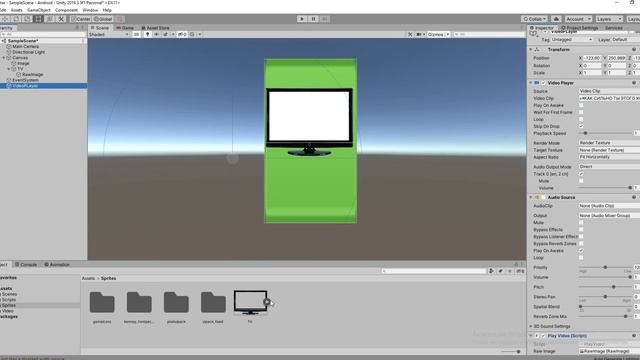 Видео плеер на UI в Unity смотреть онлайн