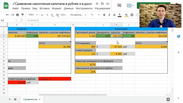 Как сравнить инвестиции в рублях и в долларах - Финансовая грамотность смотреть онлайн