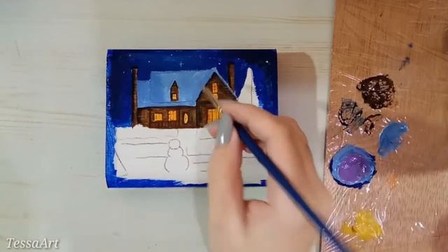 Декор новогодней шкатулки (eng sub) Christmas Box Decor смотреть онлайн