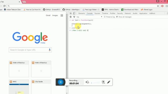 javascript function arguments смотреть онлайн