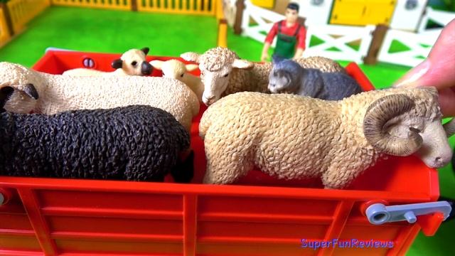 Farm animals - Toys for Kids - Cows Horses Sheep - Learn About Farm Animals смотреть онлайн
