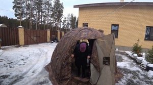 Купили палатку Берег уп-2.Готовимся к зимней рыбалке.