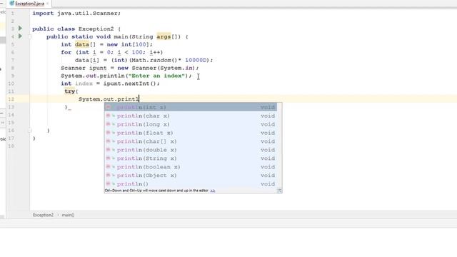 Out of Bound Exception in Java смотреть онлайн