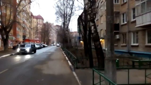 Долгопрудный 1421 Школьная улица, Центральная улица осень день смотреть онлайн