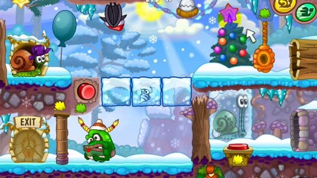 Snail Bob 6. Улитка Боб. Приключения. Зимняя сказка. 11-20 уровни. смотреть онлайн