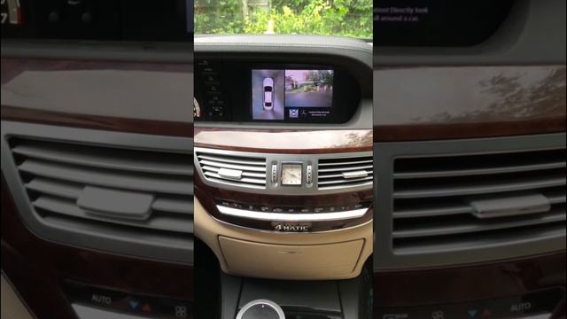 W221, 216 - круговой обзор установлен и подключён на оригинальный монитор - работает по-штатному смотреть онлайн