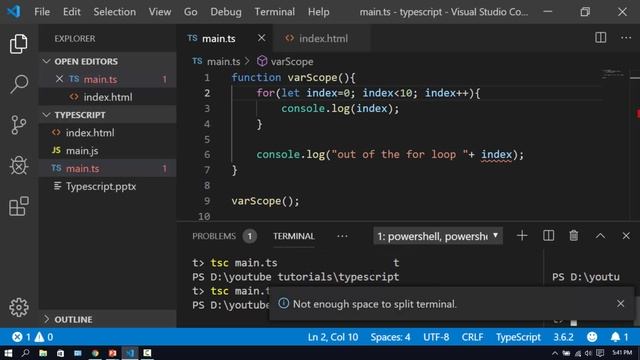 Typescript for beginner to advance in Hindi | variable declaration | let and const keyword смотреть онлайн