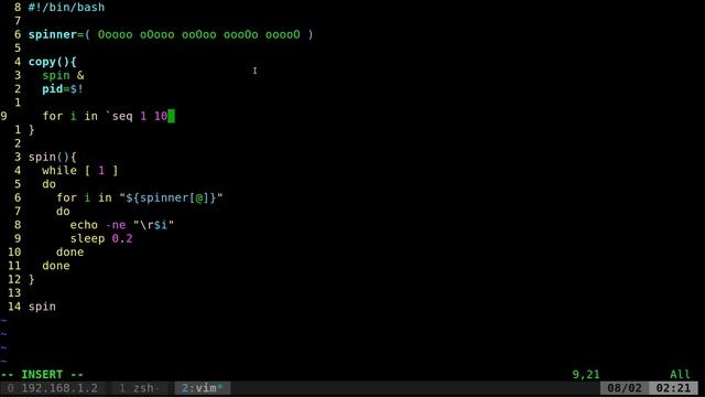 03 Shell Script Spinner Animation Tutorial смотреть онлайн