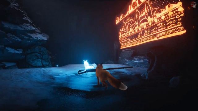 SPIRIT OF THE NORTH прохождение на русском. Глава 2 - Пробуждение лисы и пещера с рунами смотреть онлайн