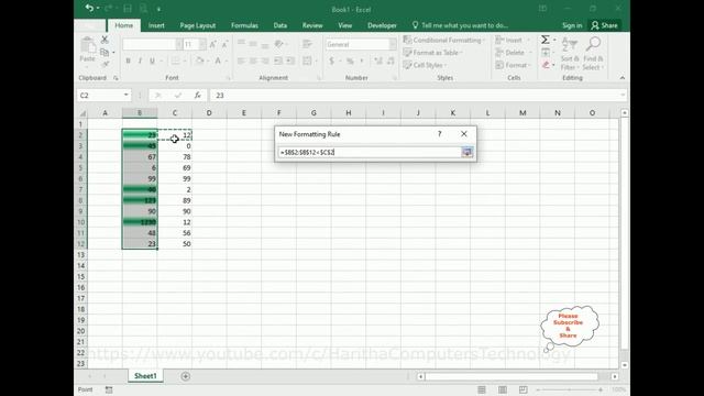 How to Compare two Columns in Excel | Conditional Formatting Cells смотреть онлайн