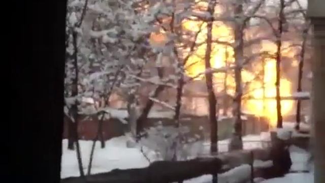 Прямое в газопровод Очень сильный пожар Донецк 12 01 2015 смотреть онлайн