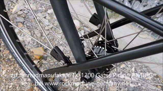 Vsf Fahrradmanufaktur TX 1200 Gates CDX  Pinion P1.18 G Magura HS33 SP PV-8 Trekking Bike 2018
