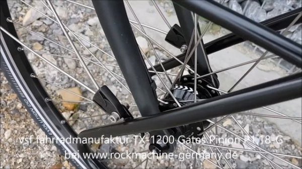 vsf fahrradmanufaktur TX 1200 Gates CDX Pinion P1.18 G Magura HS33 SP PV-8 Trekking Bike 2018