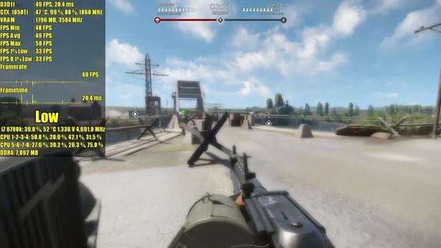 Vanguard Normandy 1944 GTX 1050 Ti - GTX 1060 | 1080p | FRAME-RATE TEST смотреть онлайн